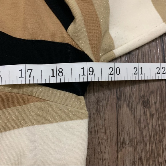 Cato Brown & White Stripe Sweater Dress Size Large - Picture 9 of 12